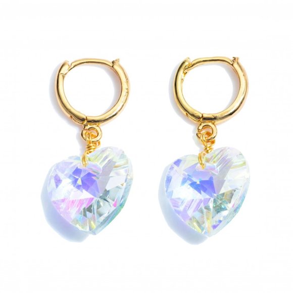 One Blessed Nana Jewelry - 💥CLEARANCE SALE💥*BOUTIQUE*  HEART HOOP EARRINGS